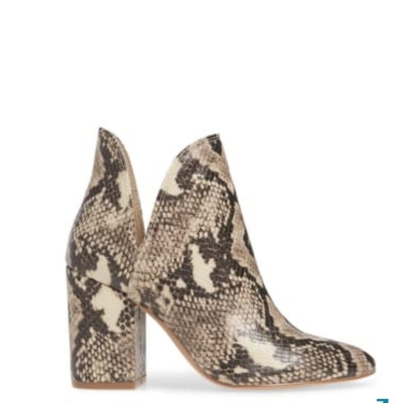 steve madden snakeskin ankle boots